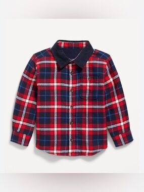 Old Navy Microfleece-Lined Pocket Flannel Shirt